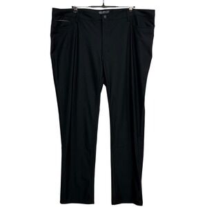 Awearness Kenneth Cole Dress Pants Mens Measures 46x32 Tag 44x32 Black Slim Tech